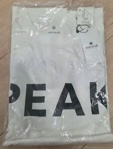 스노우피크 로고 티셔츠 화이트