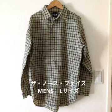 THE NORTH FACE 체크 무늬 셔츠 남성용 L