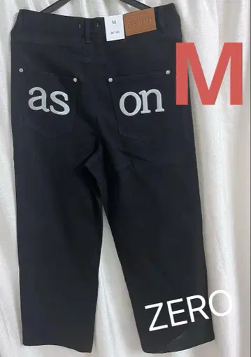 한국 as'on 아즈온 SMOG WIDE PANTS 블랙 사이즈 M