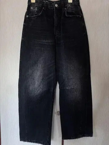 ZARA 배럴 레그 데님 블랙