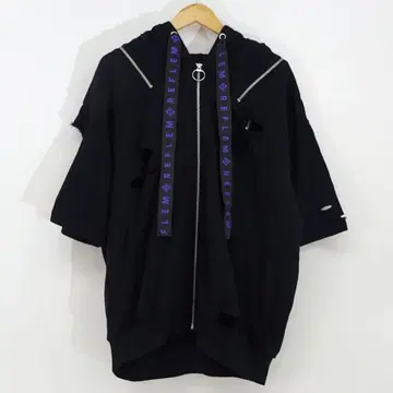 REFLEM 지퍼 후드티 반팔 토끼 귀