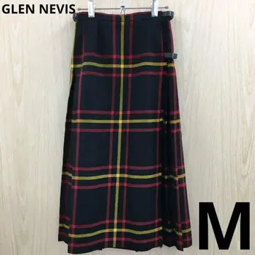 GLEN NEVIS 체크 무늬 랩스커트 F1020B19
