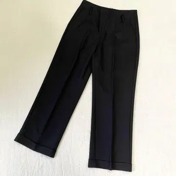 택 포함 새상품 [ ZARA ] 슬랙스 스트레이트 블랙 XS