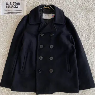 미사용급/40 SCHOTT 740N 753US 피코트 멜톤 울
