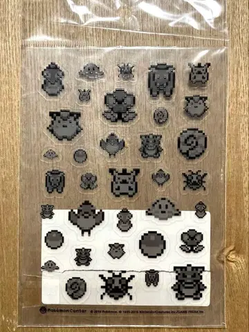 124 포켓몬 게임보이 빨강 초록 엠보싱 씰