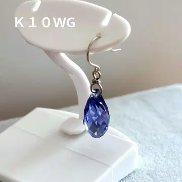 K10WG 한쪽 귀걸이 링 귀걸이 드롭형