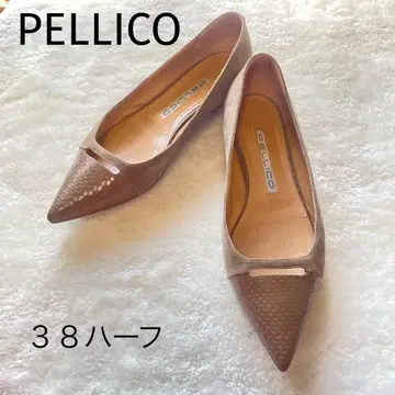 PELLUCO 펠리코 아넬리 크로커다일 엠보싱 플랫슈즈 스틸레토