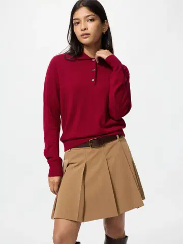 UNIQLO 메리노 폴로 스웨터
