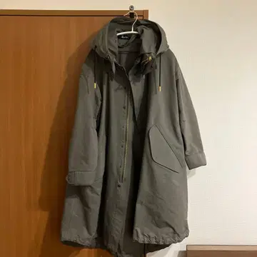 THE RERACS 논라이너 롱 모즈 코트 후드티 36