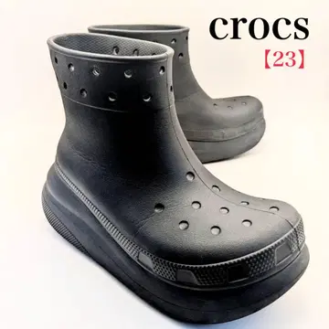 crocs 클래식 크러쉬 부츠 통굽 레인부츠 23