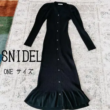 SNIDEL 블랙 니트 원피스 ONE 사이즈