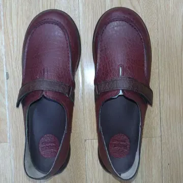 Re:getA 리게타 여성용 버건디 가죽 로퍼
