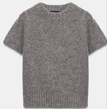 울 혼방 숏 슬리브 스웨터 ZARA