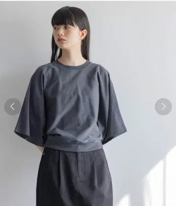 yuaw 와이드 돌먼 T셔츠 그레이 로리즈팜