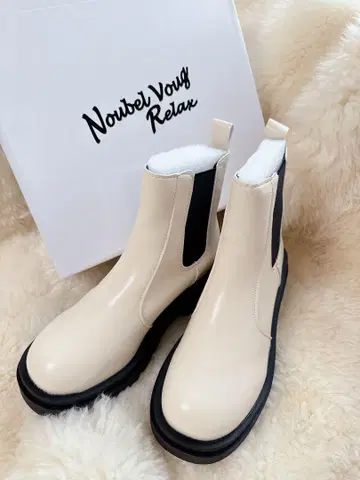 Noubel Voug Relax 부츠 베이지 L 사이즈 24cm