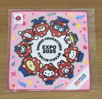 [ 새상품 ] 간사이 만박 EXPO2025 산리오 미야쿠미야쿠 미니 타월