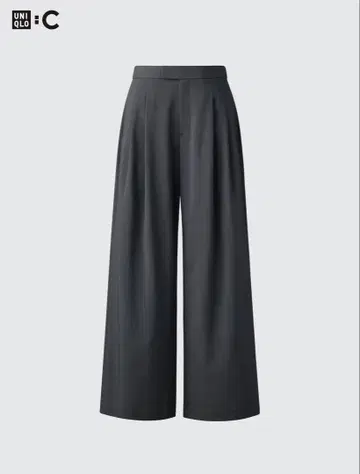 [ UNIQLO:C ] 감동 턱 와이드 팬츠+ M 사이즈