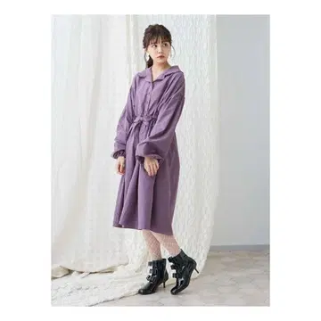 메리제니 트렌치 허리 리본 원피스
