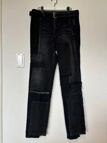 sacai 21-02512M patchwork 데님 팬츠