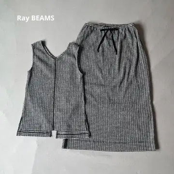 Ray BEAMS 깅엄 체크 셋업