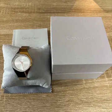 Calvin Klein 쿼츠 손목시계 실버/골드