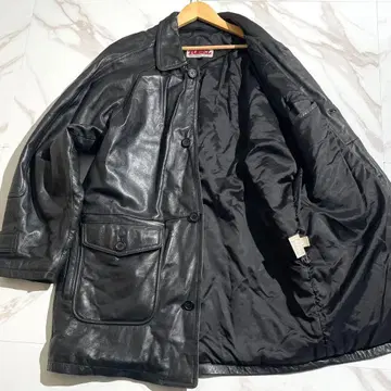 새상품급/XL 램 가죽 TOBEL 가죽 자켓 카 코트 스탠 칼라