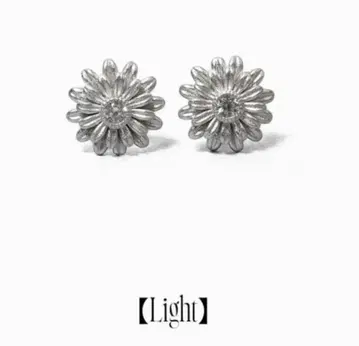 피커스 귀걸이 Flower Pierce (Silver) [ Light ]