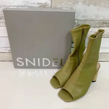 스나이델 오픈토 부티 올리브 M 사이즈 23.5cm 중고