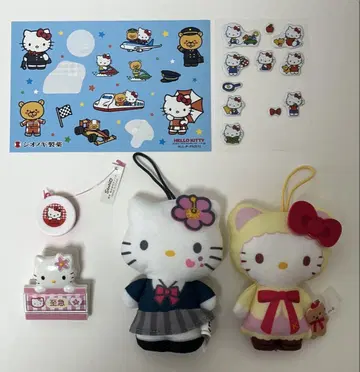 헬로키티 카오하나클립 등 굿즈 세트 산리오 헤이세이 레트로