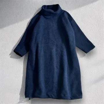 MidiUmi 미디우미 울 롱 원피스 하이넥 두꺼운 소재 드로스트