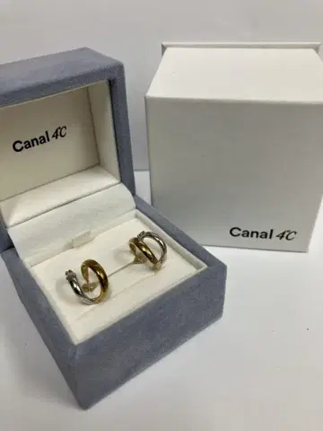 Canal 4C 골드 실버 귀걸이