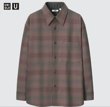 UNIQLO U 헤비 플란넬 오버 사이즈 셔츠