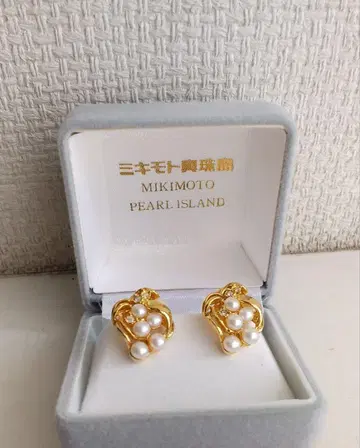 Mikimoto 펄 골드 귀찌