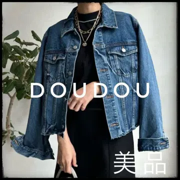 [ 새상품급 ] DOUDOU 데님 자켓 G 숏 기장 데님