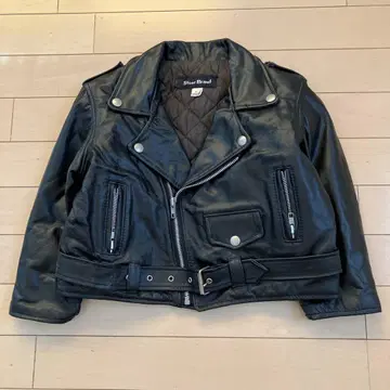 10.20 Steer Brand 더블 라이더 자켓 블랙 L