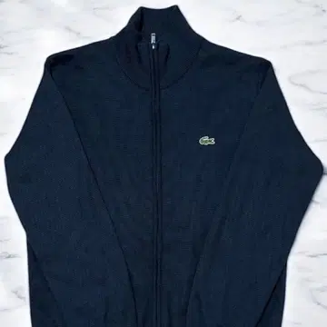 Lacoste 네이비 집업 니트
