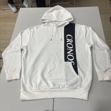 새상품급 CRONOC 후드 부착 후드티 화이트