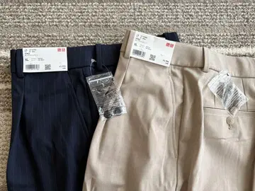 UNIQLO 턱 와이드 팬츠 XL 사이즈 2점