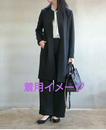 푸플라 PUPULA 롱 자켓 노카라 포멀 일본제