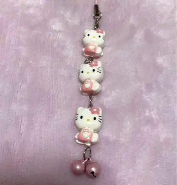 가로 키티 카오하나 3단 스트랩 헤이세이 레트로 족자 헬로키티 산리오