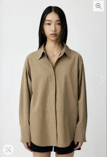 [ F/LEATHER SHIRT / 페이크 레더 셔츠 ] moussy