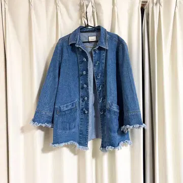 쥬에티 jouetie 차이나 중화 데님 자켓 블루 새상품급