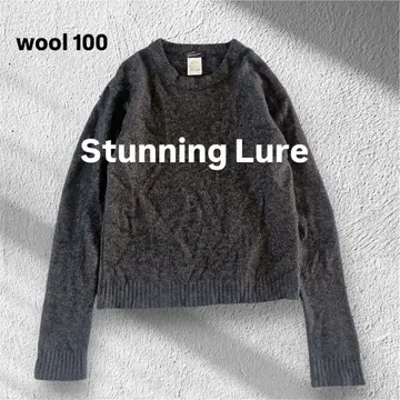 [새상품급] 스터링 루어 울 100% 크루넥 긴팔 니트
