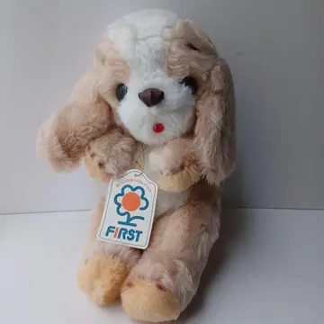 퍼스트사 푸치 강아지 봉제 인형 개 쇼와 레트로 당시물