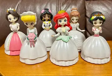 디즈니 프린세스 웨딩 드레스 피규어 6체 세트