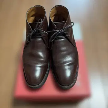 REGAL 다크 브라운 가죽 레이스업 부츠