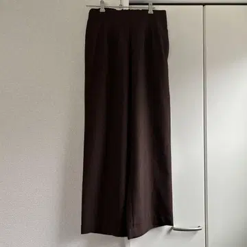 어반 리서치 브라운 와이드 슬랙스