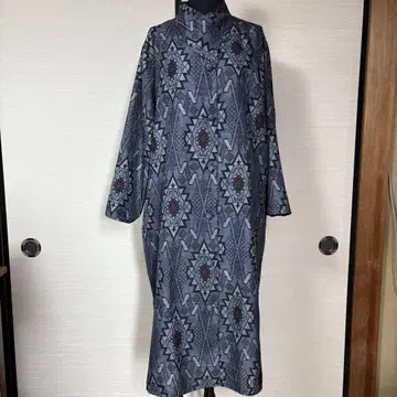 롱 코트 코트 원피스 기모노 리메이크 오시마 명주 앤티크