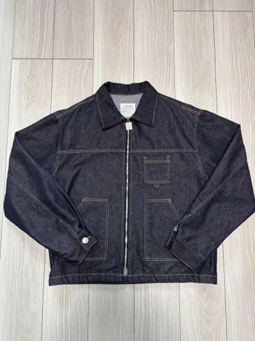 라멜마메종 DENIM ZIP-UP JACKET INDIGO BLUE