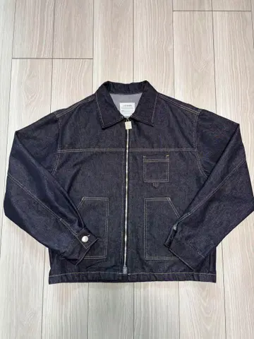 라멜마메종 DENIM ZIP-UP JACKET INDIGO BLUE